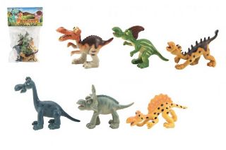 Obrázek z Dinosauři veselí plast 9-11cm 6ks v sáčku 